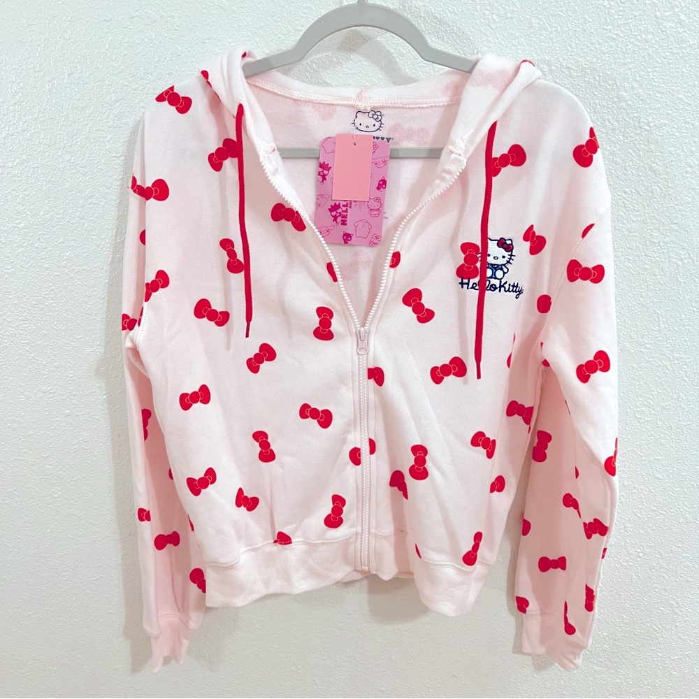 Hello kitty womens zip up hoodie